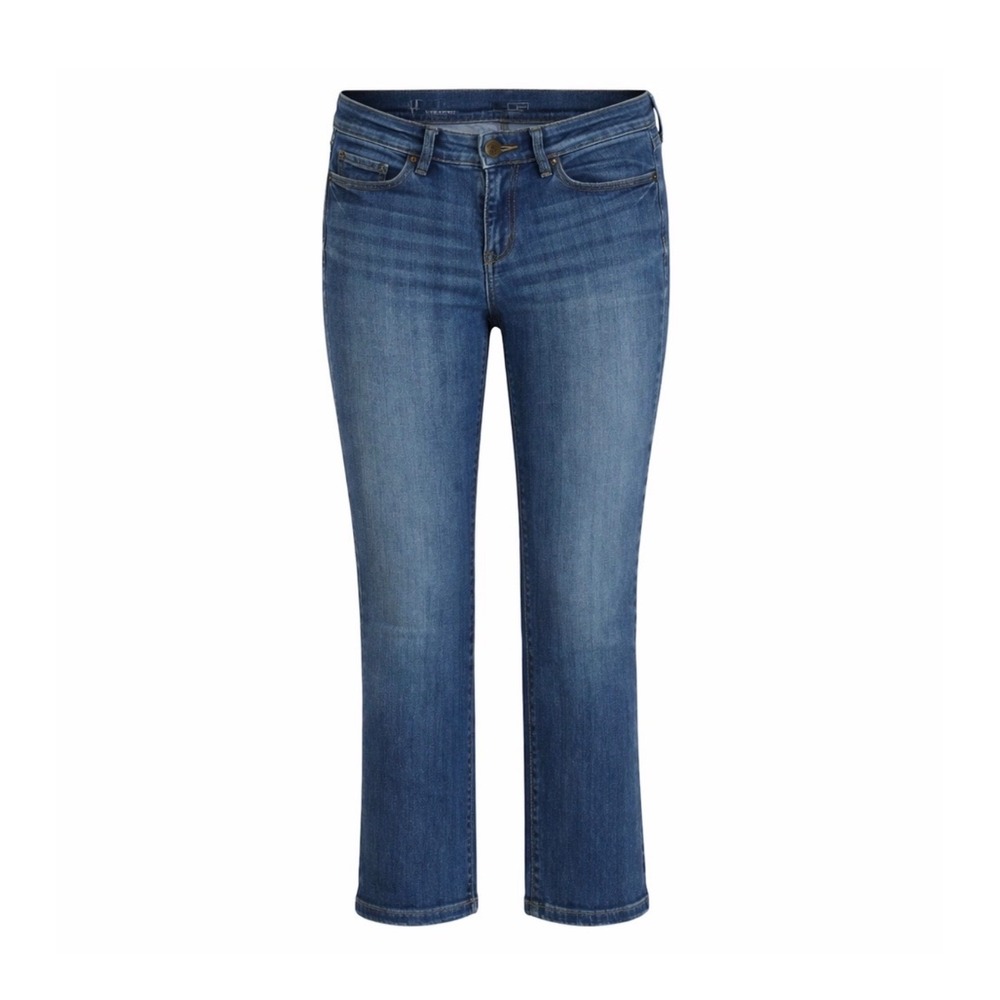 LOFT Modern Crop Stretch Jeans – Petite 4P – Blue Stone Wash